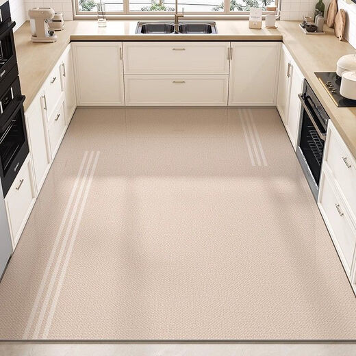 
Kitchen anti-slip mat oil-resistant and dirt-resistant can be rinsed kitchen floor mat pvc waterproof and oil-resistant, free washable floor mat kitchen 15917-Qingyuandai 200x300cm (clean waterproof and oil-resistant as soon as you wipe)