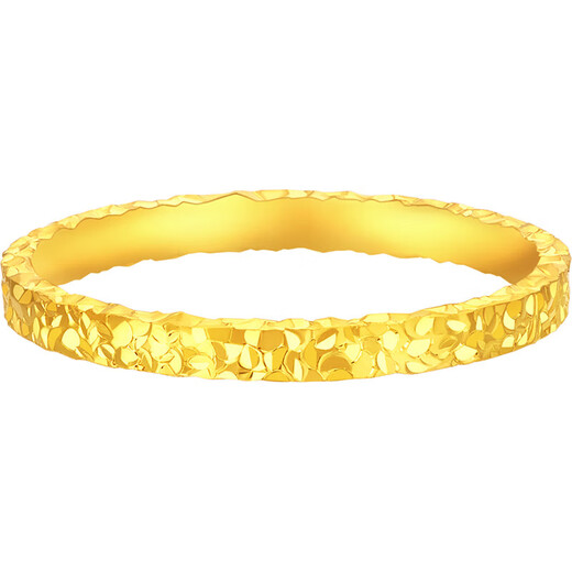China Gold (CHINA GOLD) gold ring pure gold 999 broken gold ring women's zodiac year New Year's Eve gift for girls Valentine's Day gift circle number 12/about 1g