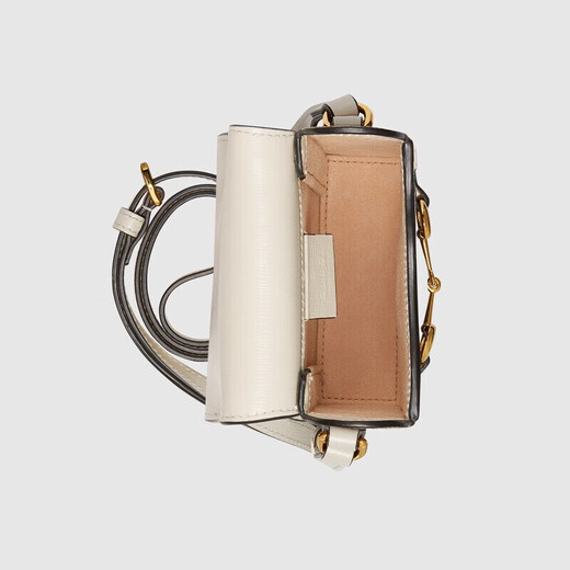 
Gucci (GUCCI)[618] Women's Bag GG Marmont Mini Leather Crossbody Bag White Bucket Bag Baccarat 1955 Mobile Phone Bag White 625615 92TCG 9761