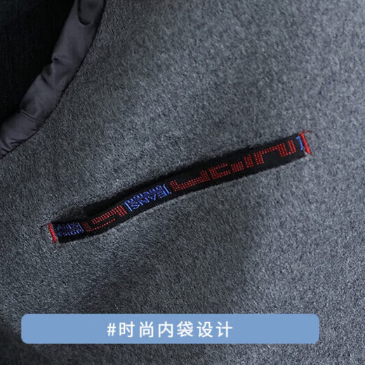 JASONWOOD official authentic high-end brand luxury jacket men's 2025 autumn and winter new middle-aged woolen short coat high-end khaki ready in stock autumn and winter XL