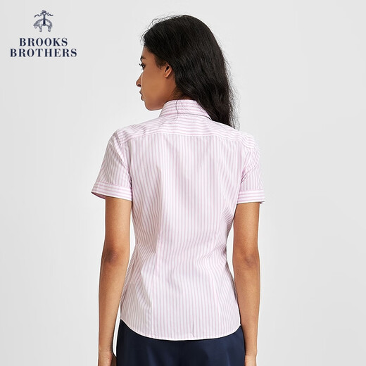 Brooksbrothers [Facile à prendre en charge] la chemise à manches courtes du coton SUPMA
