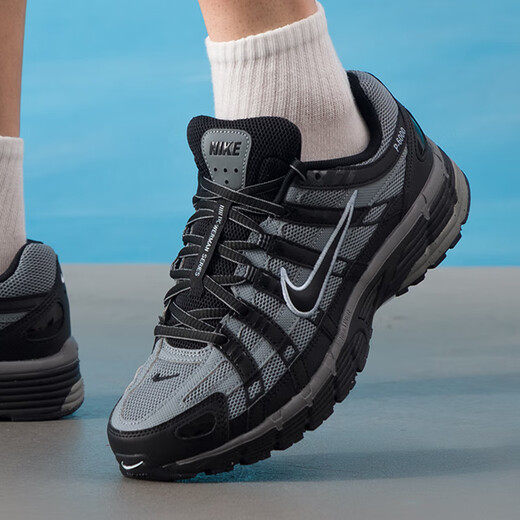 耐克（NIKE）休闲鞋男鞋2025新款夏季运动鞋P-6000老爹鞋减震跑步鞋FJ5443 IF6199-003黑/冷灰/天青石蓝 42.5