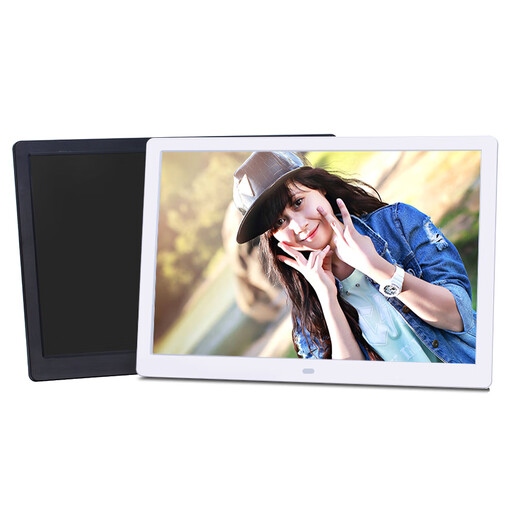 Yunzhixing Marco de fotos digital de 10/15 pulgadas Álbum de fotos electrónico de alta definición Pantalla LED Música Película Video Máquina publicitaria montada en la pared Tarjeta 8G de 13 pulgadas