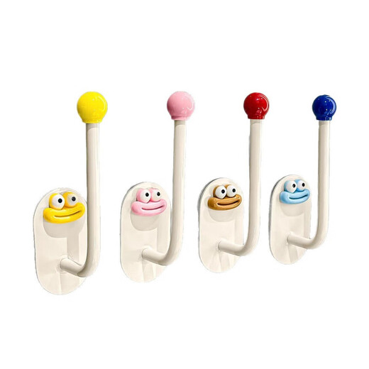 Hair ties, hair hoops, sticky hooks, bathroom storage racks, hairpins, rubber bands, hair rope hooks, jewelry hair rope storage racks, creative long hooks, yellow