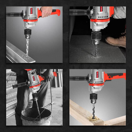 Hemei Aircraft Drill High Potty Putty Polvo Cemento Conjunto de cenizas eléctricas Conjunción de cenizas Manejo de taladro eléctrico Mejor de diez refrescos Actualización 3890W con dos postes de montaña dobles