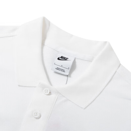 Nike (Nike) Официальная футболка магазина мужская одежда, новая спортивная одежда, повседневная лацкана с короткими рукавами в гольф, дышащая рубашка поло, рекомендация FN3895-100-белого хлопка Main M (170/88A)