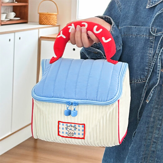 Lu Geli Cosmetic Bag Cute Girl Large Capacity Skin Care Product Storage Bag Portable Handy Travel Toilet Bag Cosmetic Bag Small House