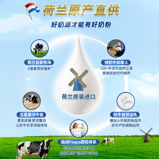 Meisujiar Holland America Platinum 3-stage Dutch version Meisujiar 6HMO infant formula milk powder 400g