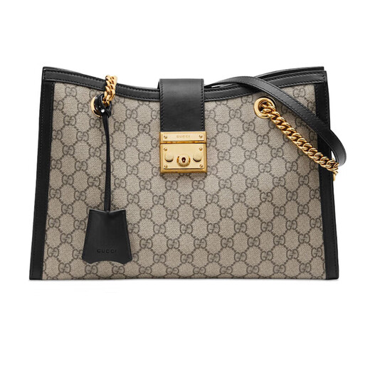 Gucci (g) Ancient (G) Sage d'épaule GG Series GG pour copine cadeau / ébène beige / ebony white edge 479197khnkg9761
