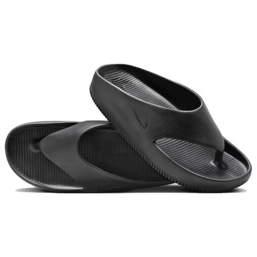 耐克（NIKE）CalmFlipFlopFLIPFLOP柔软防磨防滑人字拖鞋男女同款黑色 黑色 41