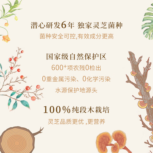 
Yunjing Tianzhi Yunjing Tianzhi Broken Wall Ganoderma lucidum spore powder blue hat high quality high content official flagship store genuine strong immunity calming the god experience (1 box) free experience pack *6 gift bag *1