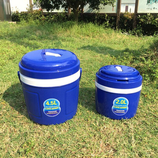 Fantasy Insulated Ice Bucket Car Refrigerator Milk Tea Packing Ice Cube With Lid Takeaway Food Preservation Bucket Sea Fishing Storage 10L Orange Free Ice Bag