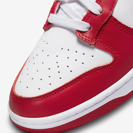 Nike (Nike) Chaussures masculines Dunk Low Retro Sports Chaussures Blancs et Red Trendy Top Lightweight Casual Shoes DD1391-602 44.5