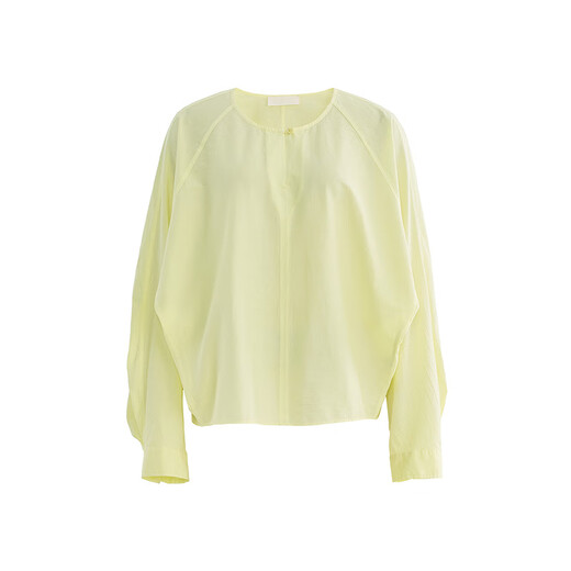 AUM Easy Suit AUM 2025 Autumn New Round Neck Loose Top Straight-leg Medium Pants Shorts Women Beige Top M