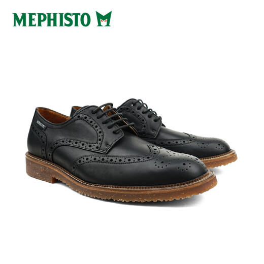 马飞仕图（MEPHISTO）/马飞仕图新款正装舒适德比鞋手工鞋真皮 PIERS 9855(蓝色) 40