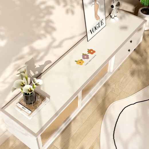 Boe [Office Flagship] TV Counter Top защитная накладка Длинная кожаная накладка водонепроницаемая и нефтяная occ [ZD9856] Pinging Anan 30*100 см.