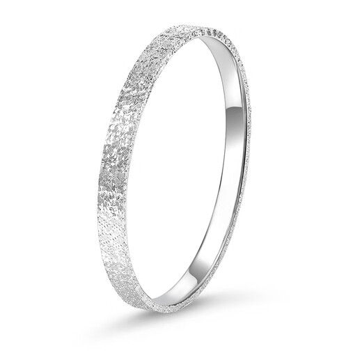 Chinese jewelry crushed ice pt950 platinum bracelet for women platinum semi-solid ring birthday and Valentine's Day gift for girlfriend and wife platinum crushed ice bracelet gold weight about 20g 58#