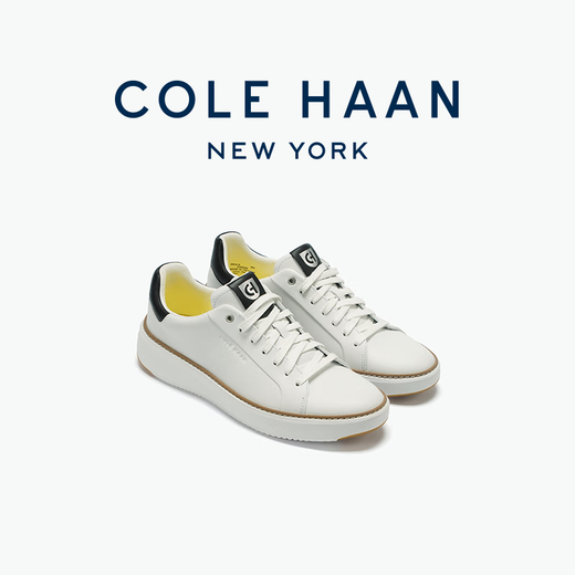 
colehaan/Gehan Men's Casual Shoes New White Shoes Cowhide Leather High and Low Top Casual Sports Shoes C34226 White-C34226 40