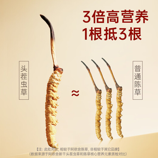 阿依舍冬虫夏草约2-3根/g50克约158根虫草礼盒营养品礼品送礼送长辈