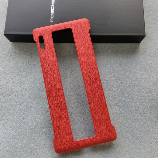 Huawei (HUAWEI) suitable for Huawei mate30rs Porsche design mobile phone case original genuine leather protective case anti-fall back cover for men and women boxed red single back shell Huawei Mate30RS Porsche design