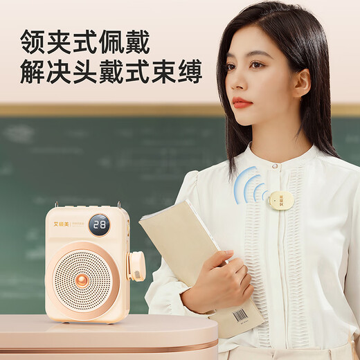 Aishomei K28 Wireless Magnetic Lavalier Little Bee Amplifier Teacher's Special Class Teaching Microphone Outdoor Tour Guide Shopping Guide Small Speaker Speaker