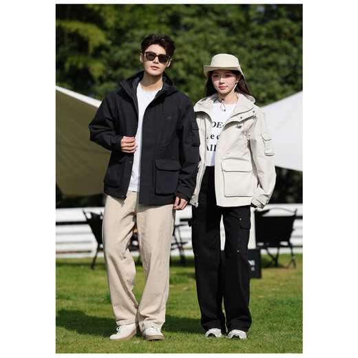 New Balance NB Sports Jacke schwarz 25 Frühlingsmänner und Frauen mit Kapuze Windproof Casual Jacke AMJ51325-BK_SPLASH-resistenten Stoff S_Suggested 160-165CM_100-115Jin [Jin gleich 0,5 kg]