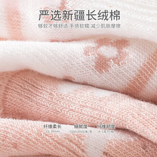 新生婴儿袜子春夏季网眼超薄款卡通中筒宝宝夏天无骨松口不勒棉袜 9734系列三双组 1-3岁 M码 适合脚长12-14cm
