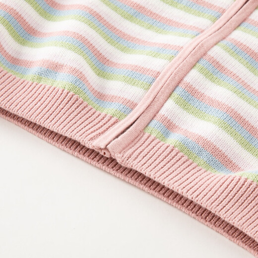 
David Bella [same style in the mall] Girls' sweater jacket Spring clothes Baby girl rabbit ear hat knitted cardigan
