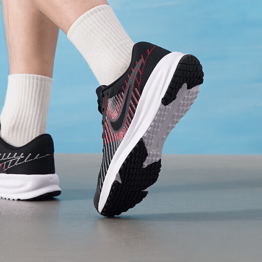 
Nike (NIKE) casual shoes men's shoes 2025 new autumn sneakers QUEST 4 lightweight shock-absorbing running shoes DA1105 HM9594-001 black/white/cold gray/cold gray/cold red 40.5