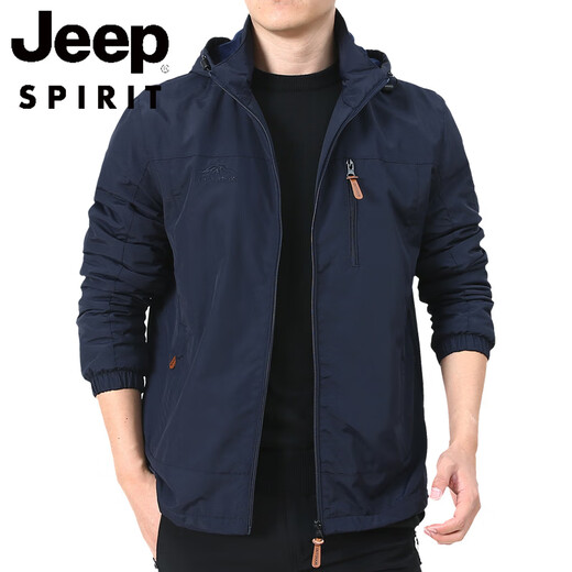 
JEEP SPIRIT Outdoor Men's Jacket Autumn and Winter 2025 New Middle-aged Men's Autumn Clothes Plus Fleece Jacket Men's Spring and Autumn Thick 9898 Military Green Style Plus Fleece 3XL