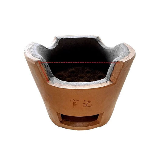 泥巴柴火炉港式打边炉商用老式陶土炭炉家用炉子砂锅户外烧烤碳炉 柴炉大号 1英寸