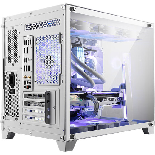 MSI Family Bucket AMD Ryzen 9950X/5070/5080 Game Console Computer Desktop Assembly Computer Host DIY Complete Machine White Sea View Room Assembly Machine Configuration One 9950X/16G/500G