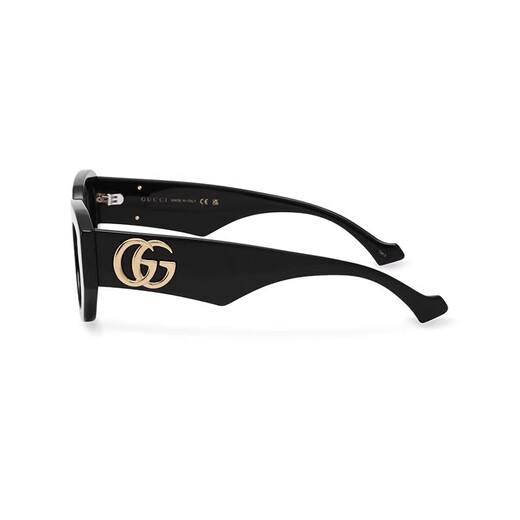 Gucci (Gucci) Schmaler Rahmen Trend Gucci Sonnenbrille Frauen erweiterte Tempel Retro Sonnenbrillen Sonnenschutzgläser GG1421S Geschenk GG1421S-001