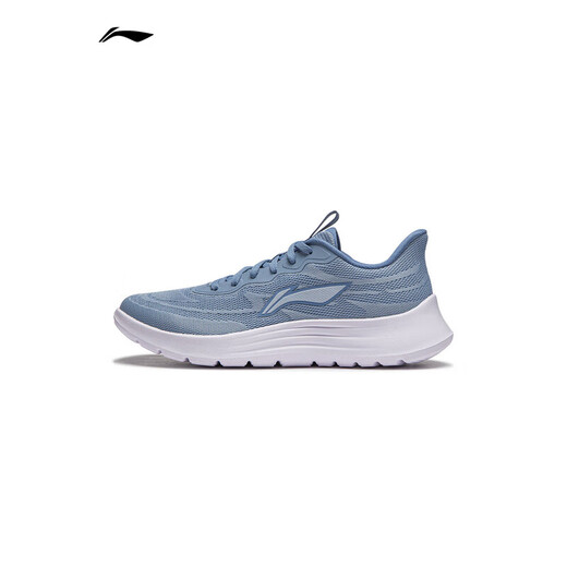 
Li Ning men's shoes running shoes light string casual jogging shoes Jiaka mesh breathable men's sports shoes soft gray blue 40