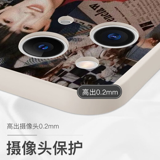 KYODO 鲸美多周深手机壳适用苹果15华为mate60海报iPhone16promax少管我vivo14反深代词OPPO小米13 KYA16886周深-透明天使眼 iPhone 16