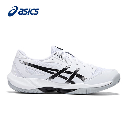 ASICS Badminton Shoes Men's New Breathable Cushioning Lightweight Professional Sports Shoes GEL-ROCKET 12 White/Black-101 43.5