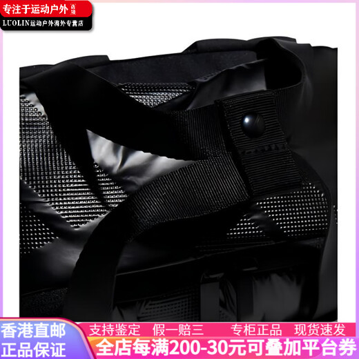 阿迪达斯 （adidas）满印logo 可再生材质 双肩背包 常规 男女同款情侣款 黑色 黑色
