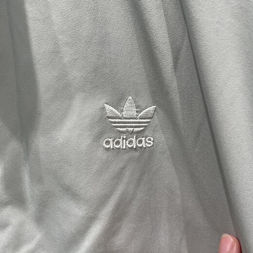 Adidas Clover Women's 2024 Automn Veste amovible Sleeve Classic Loose Jacket JM9253_Gray et White XL
