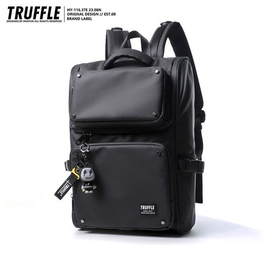 Trufa Trufa Mochila de marca Trendy para hombres Gran capacidad Estudiantes universitarios Femenino Mochila informal de viajes mochila SPM White White