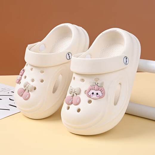 G.Duck Kids Cartoon Hole Shoes Детские сандалии, не скользящие для летнего нового стиля, мальчики и девочки пляжные тапочки розовые 24 -25 [тот же размер]