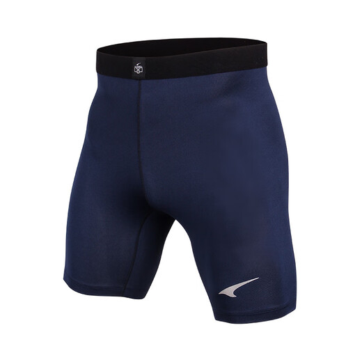 锐克（UCAN）运动打底裤足球铲球裤轻薄透气篮球健身紧身裤跑步短裤男 宝蓝（9274） XL