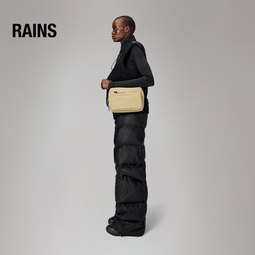 Rains单肩斜挎包男女运动包骑行挎包腰包 Cargo Box Bag/14110 黑色 均码