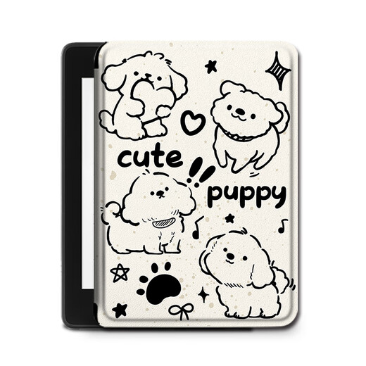 Shengai Simple Line Puppy geeignet für Palm Reading Light4C/Light2/3Turbo/Neo2 Jugendversion Smart3/4 E-Book A6/C6 Reader Protective Shell Cover Z12529 Einfache Welpenpalmen-Lesen Leuchte 4/4C/4Turbo [Softschale [Softschale]