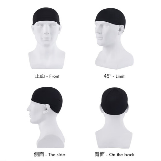 薄款户外运动骑行小帽防风防晒软帽头套自行车摩托车头盔内套头帽 YM-03 黑色