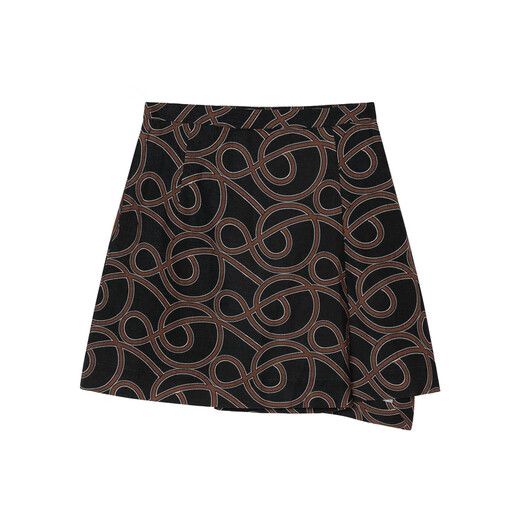 Jiangnan Buyi (JNBY) [same style in the mall] 23 summer new skirt A-shaped 5N5D15930 077/Miscellaneous Gray Coffee S