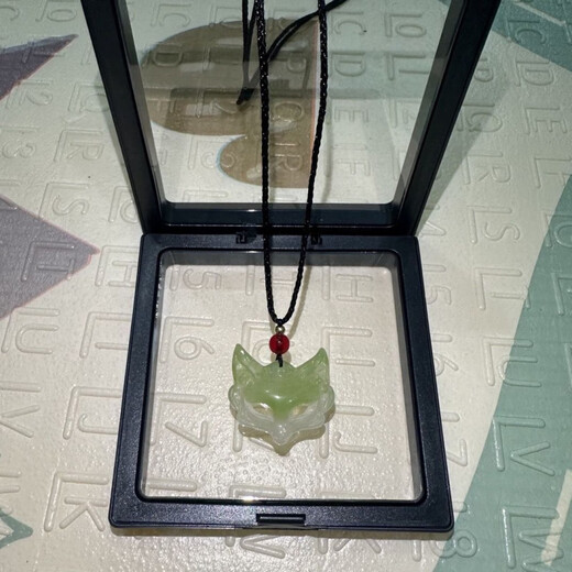 Fox mask necklace Chinese style aesthetic fox pendant guardian spirit men and women braided couple best friend gift L082 fox mask white necklace