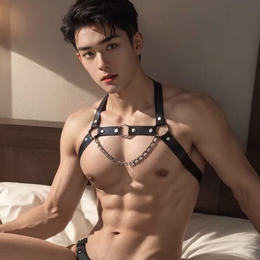 Men's fun underwear, thong, can be worn when going out, men can wear it when going out, men's tuck-in valet outfit, private underwear, men's and women's butt-covering, macho bondage suit underwear set, one-size-fits-all