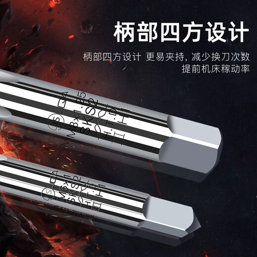 Fuji Imported HTD Fuji Brand Straight Slot Hand Screw Tap Metric Imperial SKS2 Screw Tap Three Pack Inch 1/2-12 (Price for 1 Set of 3)