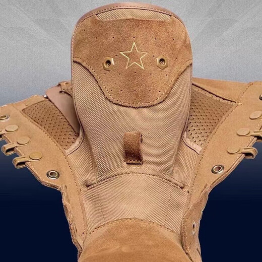 Xu Qixing 2025 new brown combat boots men's ultra-light tactical boots summer high-top rocket boots brown combat boots original model 42/260