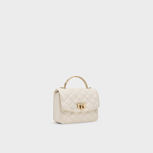 
CHARLES/KEITH25 autumn new product diamond chain handheld crossbody bag small square bag CK2-50701608 Cream milk white S